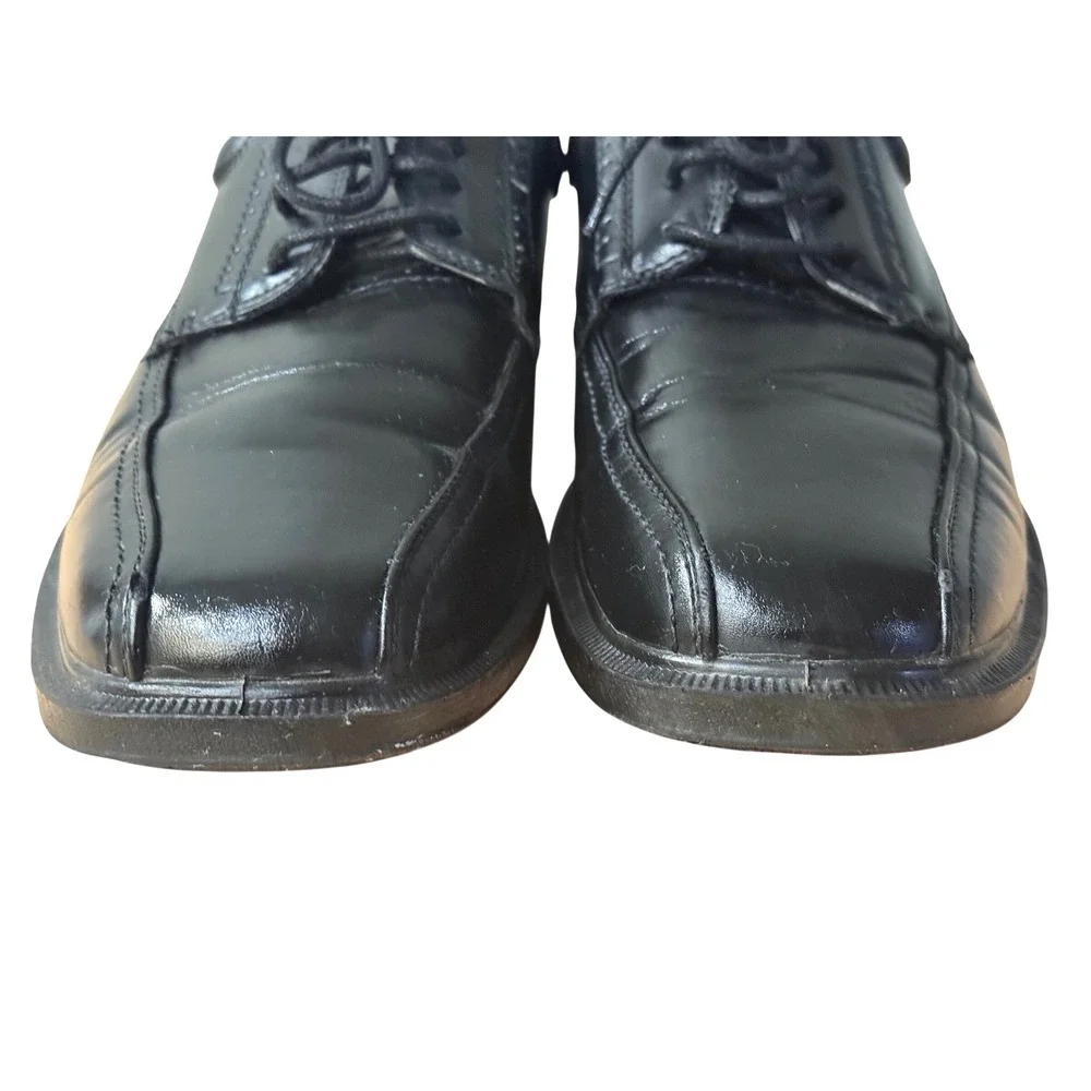 Deer Stags 902‎ Mens Black Leather Dress Shoes  Size 11M Williamsburg